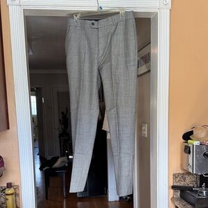 Egara Charcoal Trousers with Blue Accent